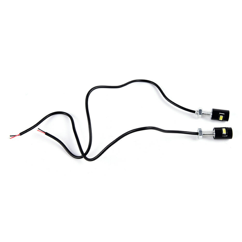 2pcs White LED SMD Motorcycle&Car License Plate Screw Bolt Light lamp bul.l8