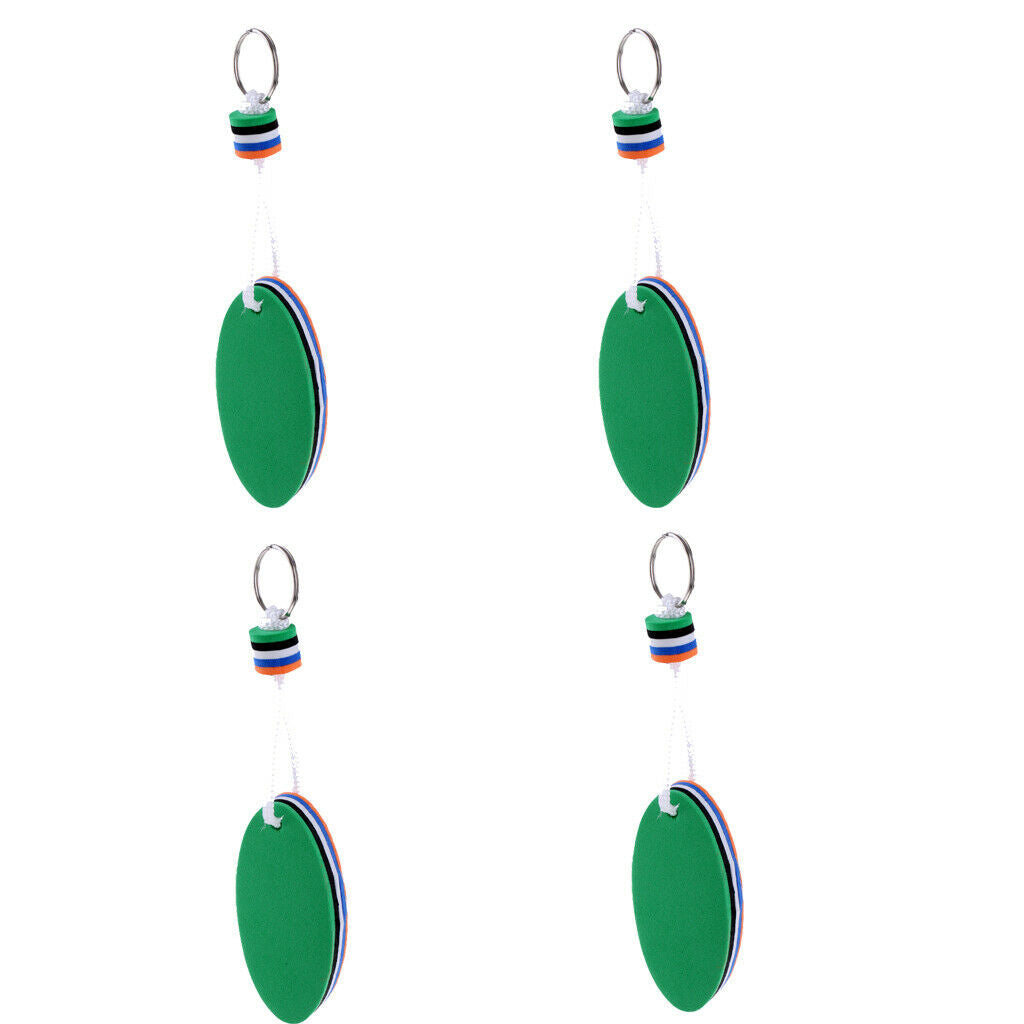 4Pcs Marine Boating Sailing Boat Float Floating Keychain Foam Keyring Key Ring