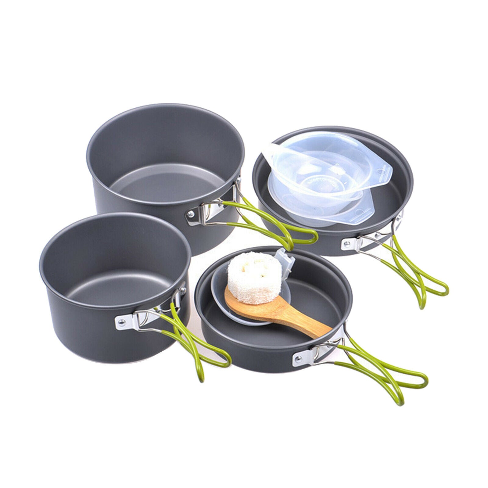 11in1 Camping Cookware Kit 2-3 Persons Aluminium Cooking Pot Cook Equipment