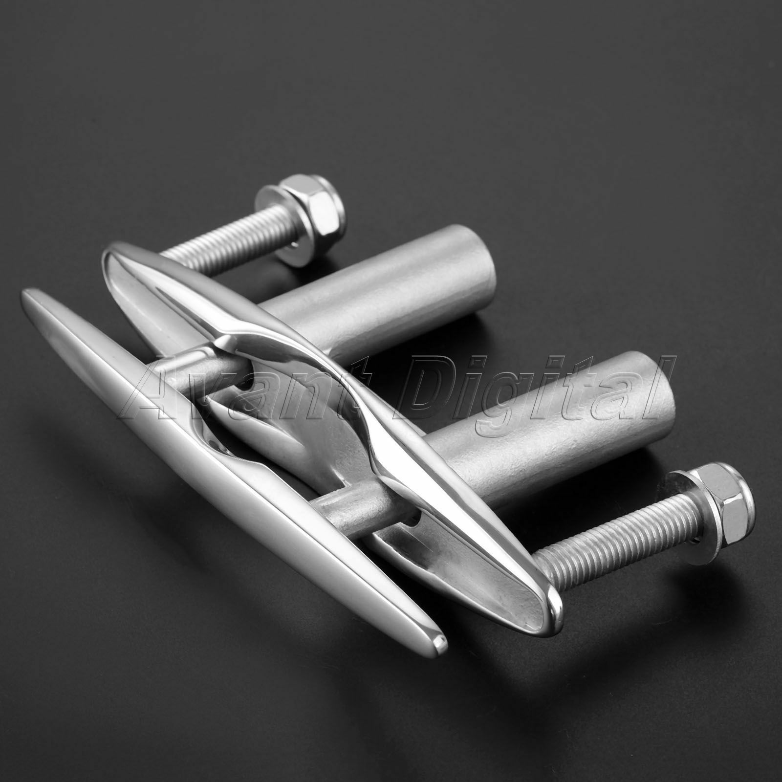 1 Pc Length 150mm 6" Boat Pull Up Cleat Stainless Steel For Marine Boat Yachts