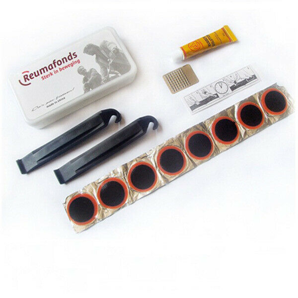 Bike Bicycle Cycle Tyre Repair tool Kit Tire Tube Puncture Patch Rubber Glue