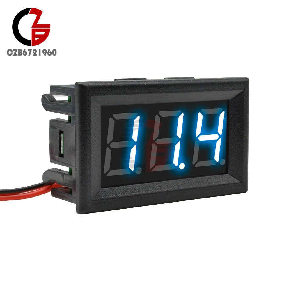 0.56" Blue LED Digital Volt Amp Meter Gauge 2-Wire AC 70-500V Voltmeter Ammeter