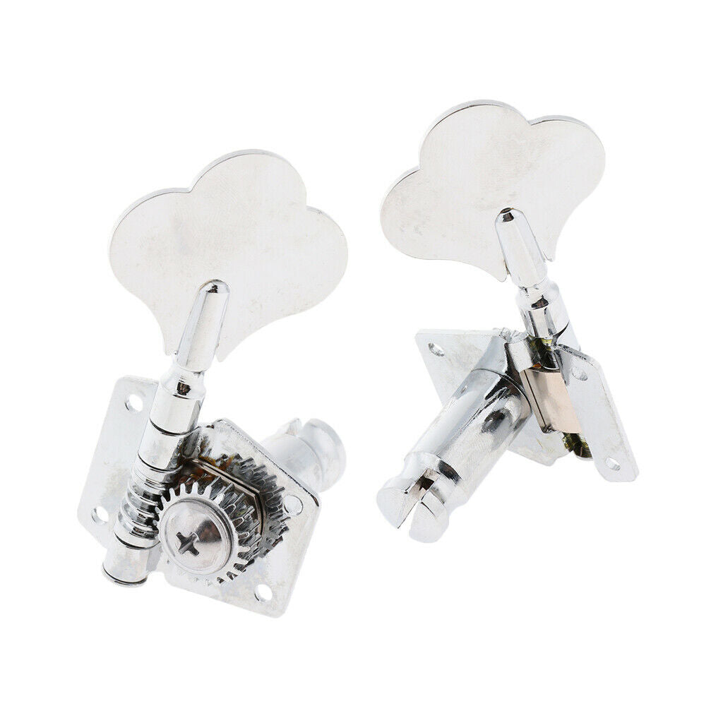 Chrome Machine Head 4R InLine Jazz Bass Guitar-Bass Tuners Tuning Pegs Set