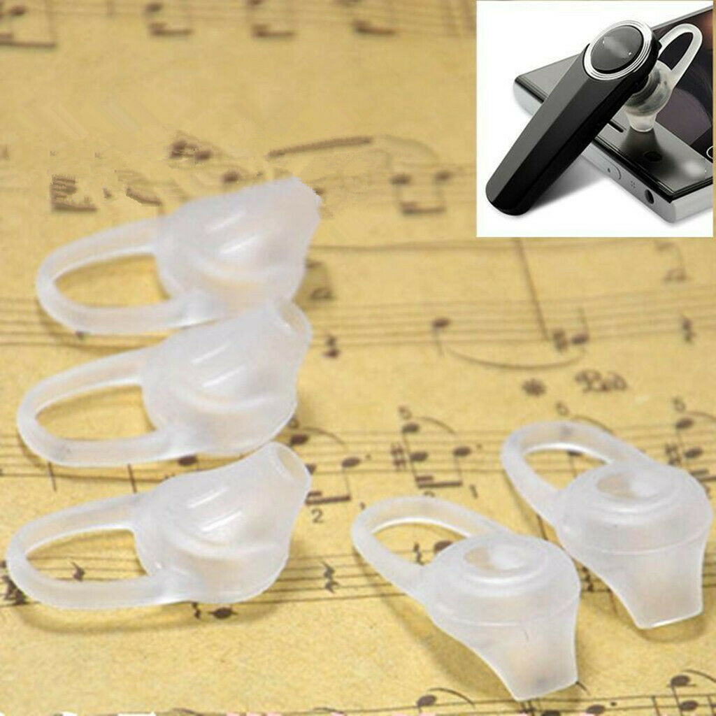 1 Pair Headset Caps Earphone Earbuds Tips Perfect for Running, Jogging Black