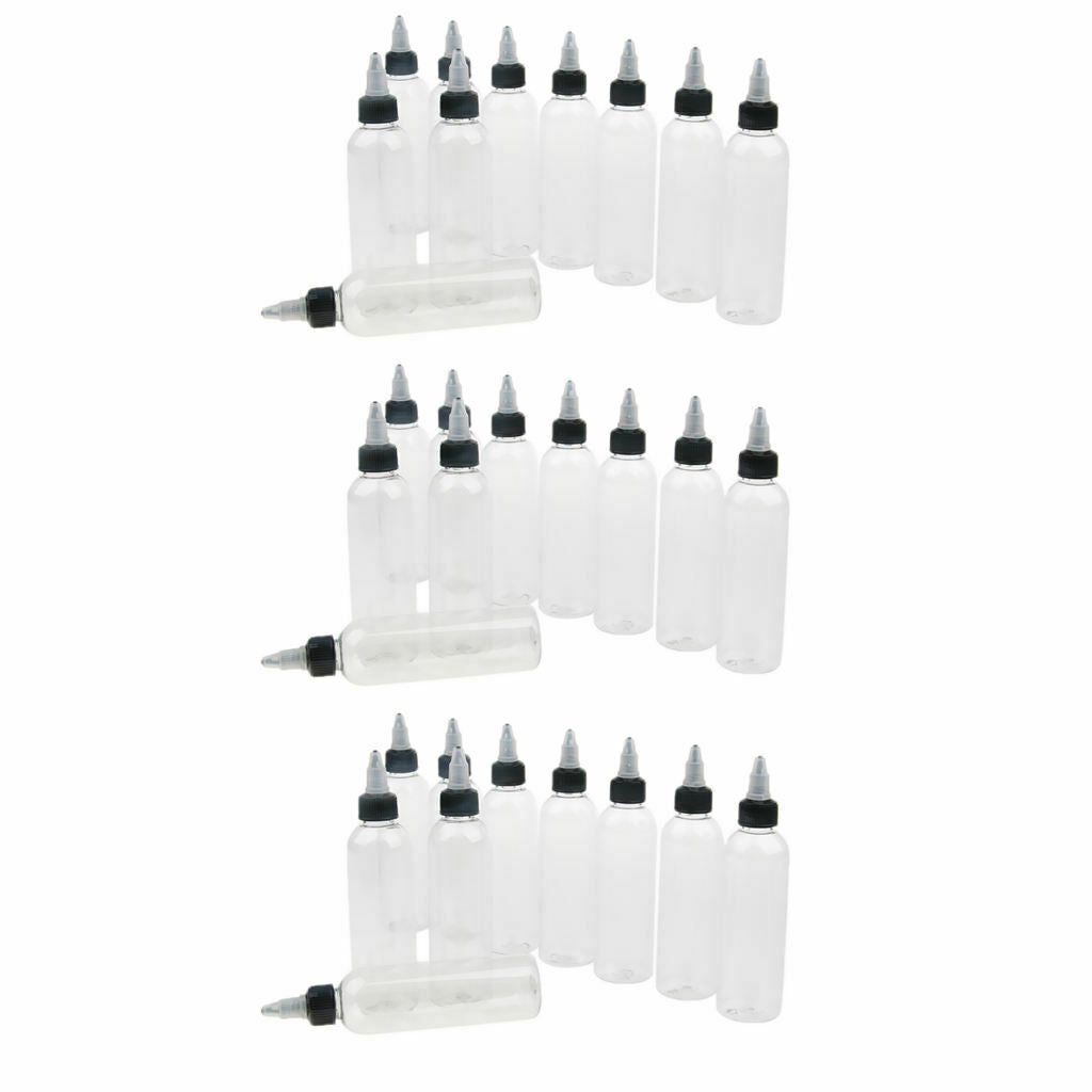 30 pcs Empty Squeeze Bottles With Twist   Tip Applicator Glue Bottle 120ml