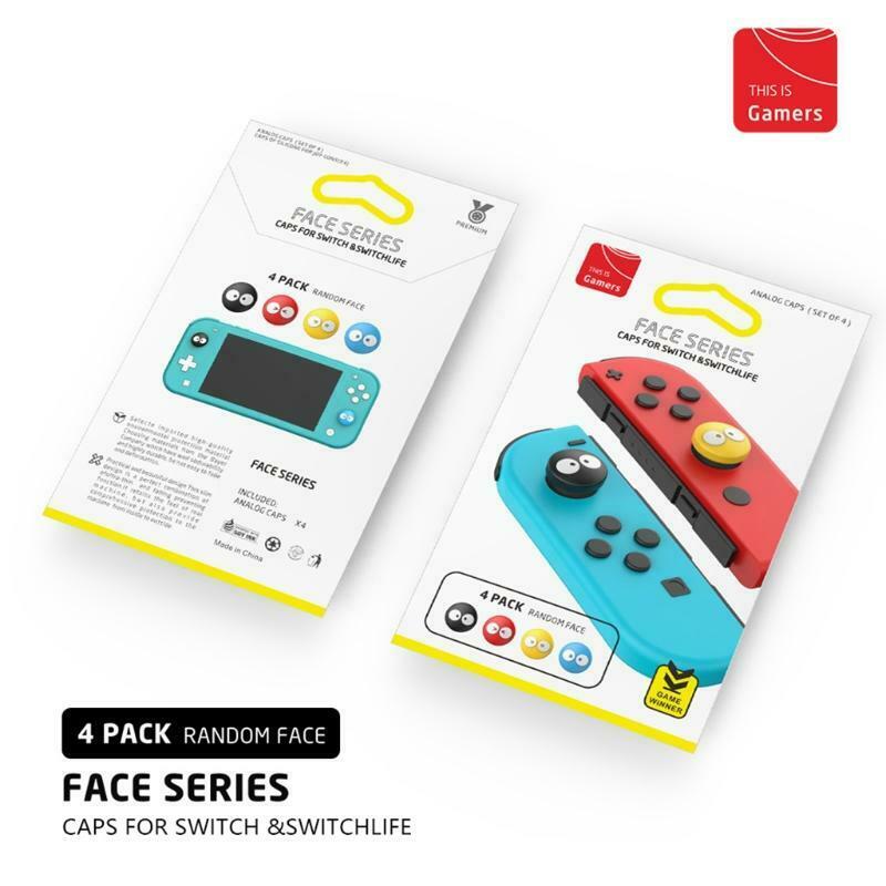 Smiley Thumb Stick Grip Cap Joystick Cover For Nintend Switch Lite NS Joy-con