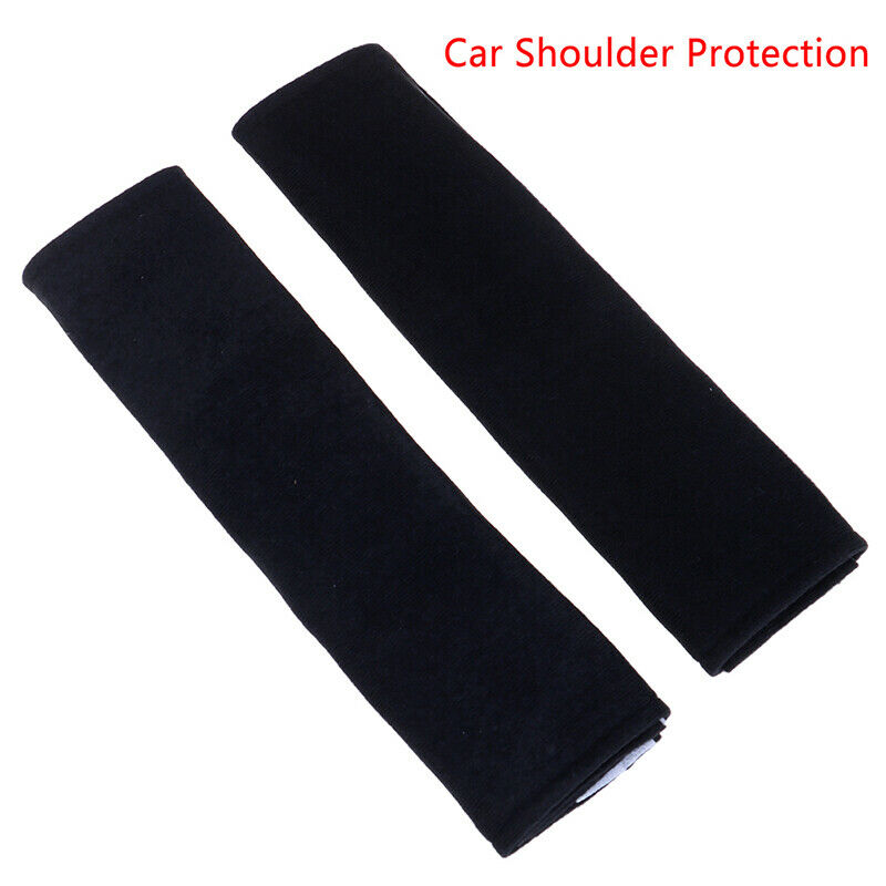 2Pcs Black Car Seat Belt Shoulder Safety Pads Cover Comfortable Cushio S .l8