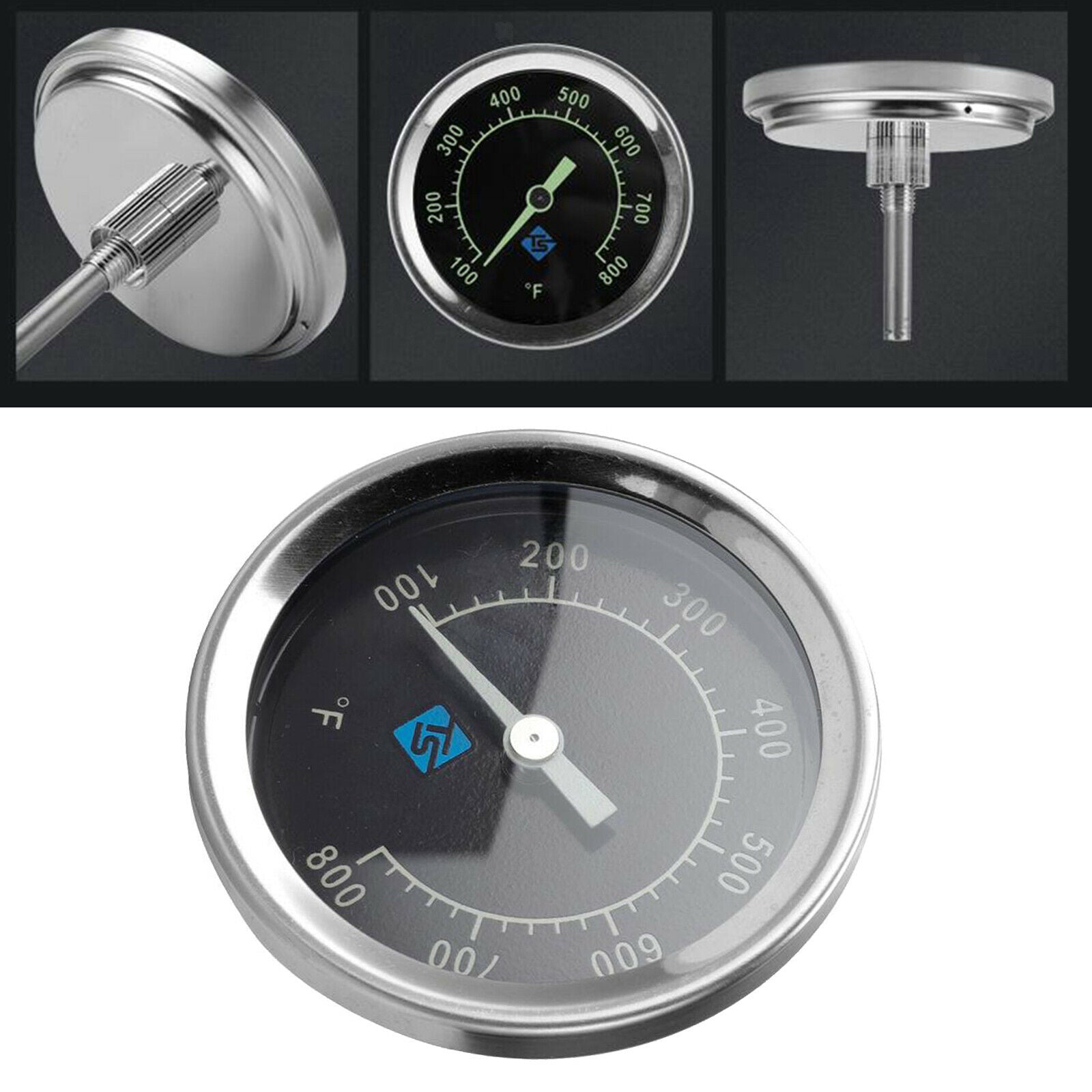 2.64Inch BBQ Thermometer Cooking Oven Fryer Barbecue Probe Thermometer Outdoor