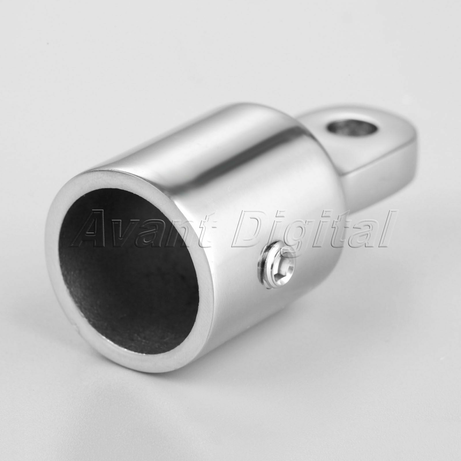 Stainless Steel Boat Hardware Marine 2 Pcs Eye End Cap for 3/4" / 20mm Pipe Tube