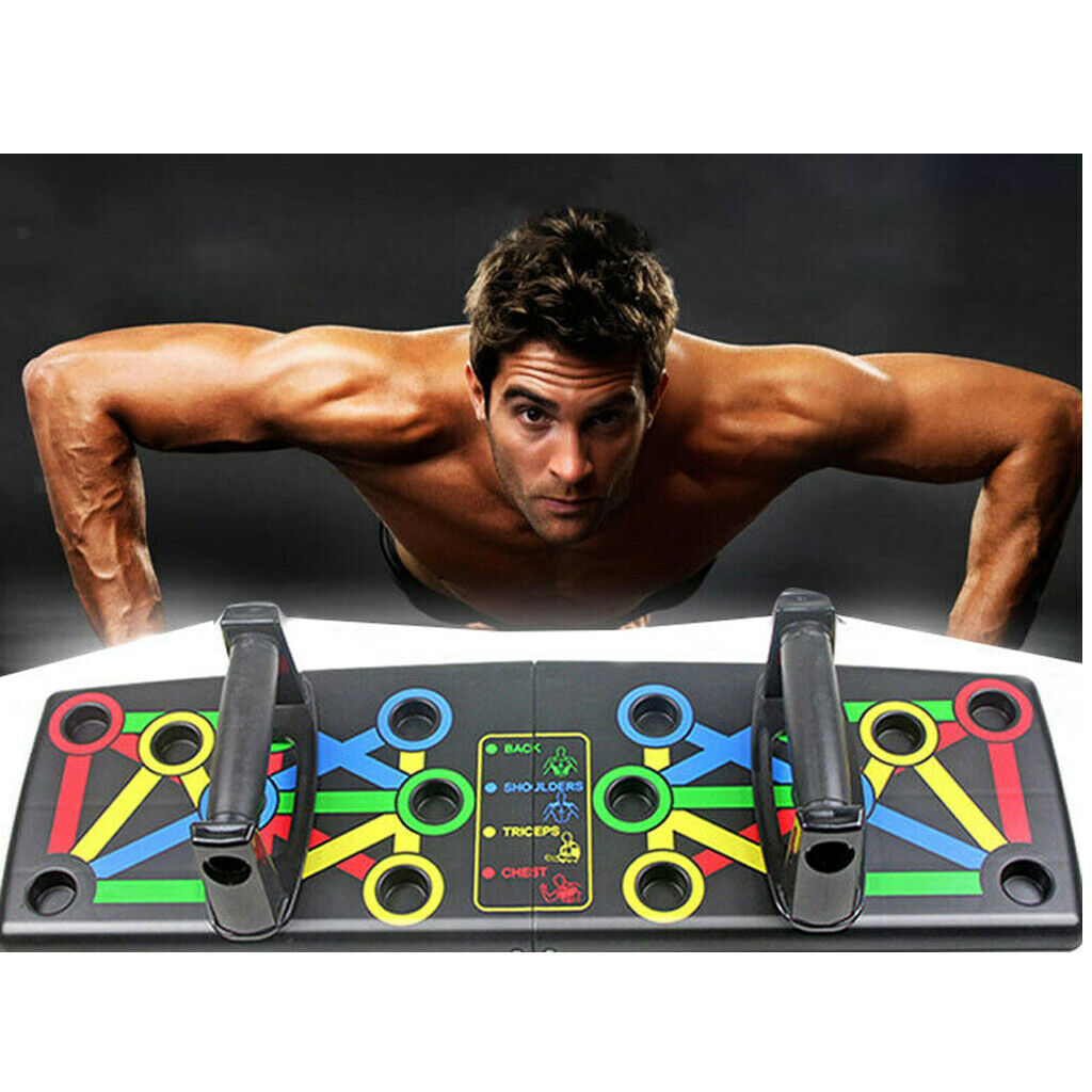 Folding Push Up Board Fitness Body Stand Shoulder Trainer Non-slip Rack Gear