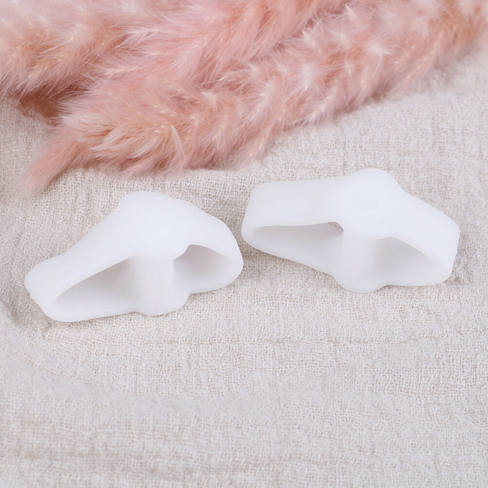 2Pcs#Silicone Gel Toe Separator Thumb Valgus Protector Bunion Adjuster Foo.l8