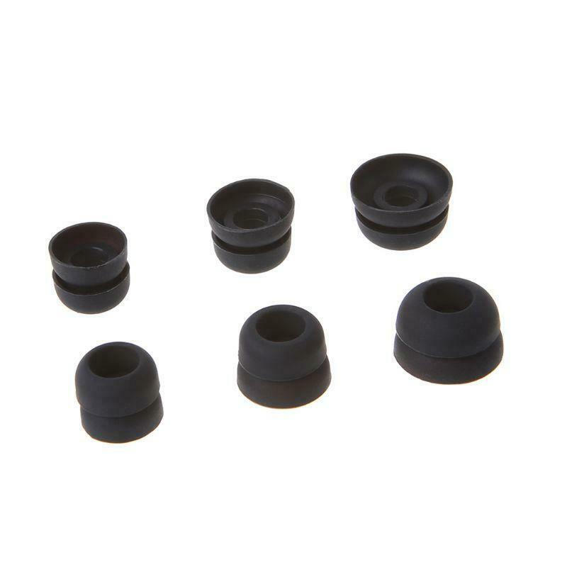 3 Pairs Earphone Tips In Ear Earbuds Case Soft Silicone Ear caps Replacement for