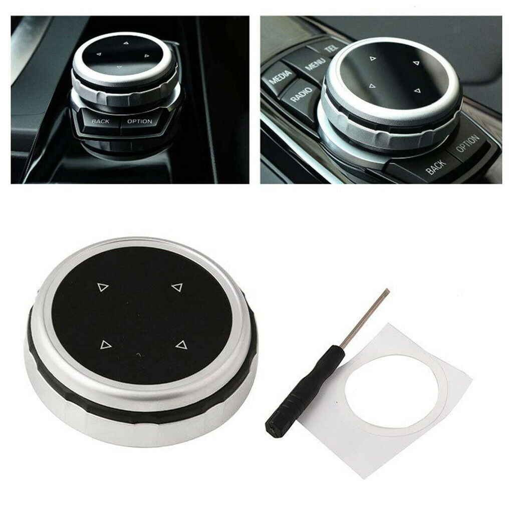 Multi media Control Knob Button Cover Trim Fit for BMW M1 2 4 6 7 3 X1 X3 X4 X5
