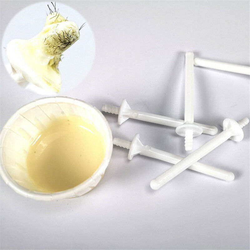 30 x Remover Cleaning Nose Hair Wax Body Applicator Sticks Nasal Hair Plastic