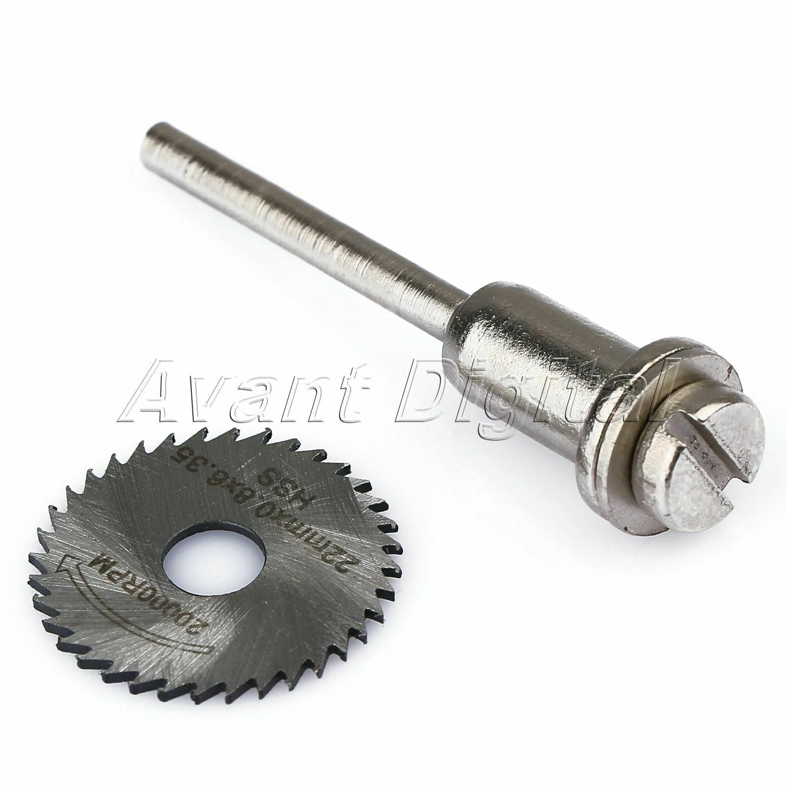 22mm HSS Saw Blade Cut Off Wheel Disc w/ Mandrel for ABS Wood Plastic Cutter