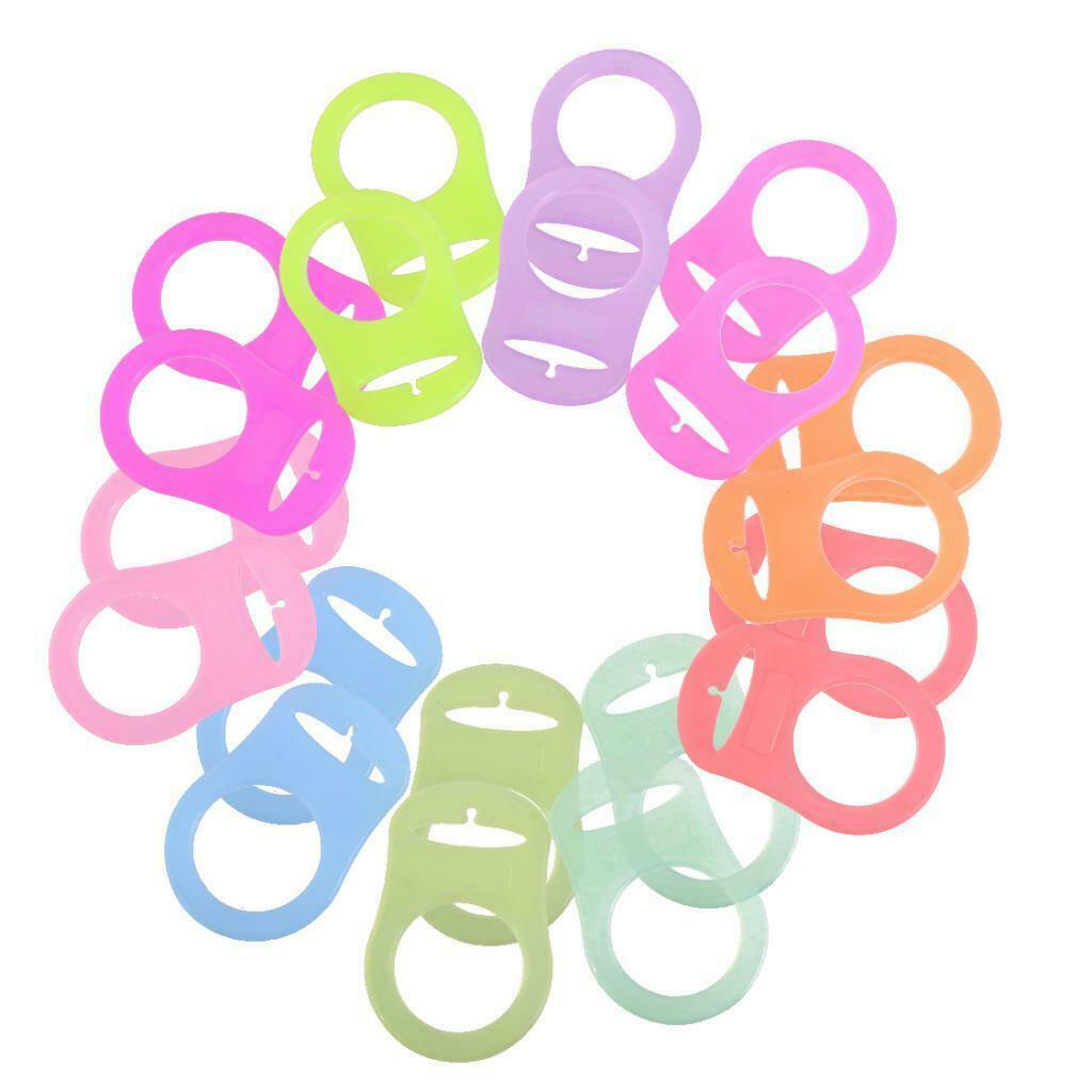20pcs Multi Pacifier Dummy Holder Clip Dummy Ring For /KAM Soother
