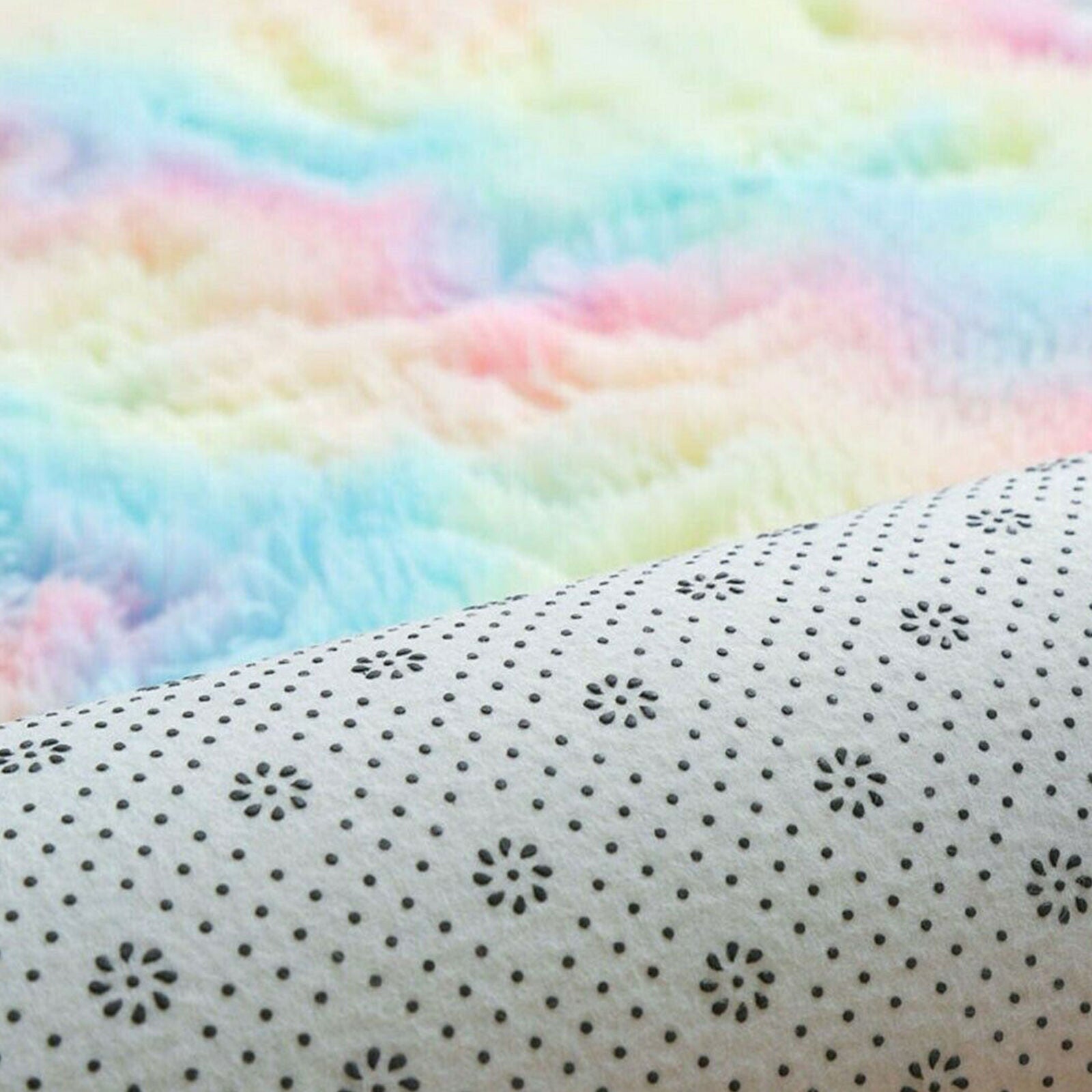 Circle Round Soft Shaggy Rug Kids Living Room Bedroom Carpet Floor Fluffy Mat
