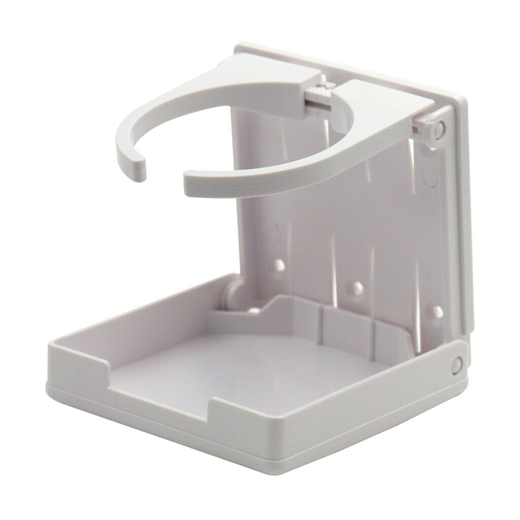 Durable Bottle Drink Cup Holder WHITE For Car Boat Marines Plastic