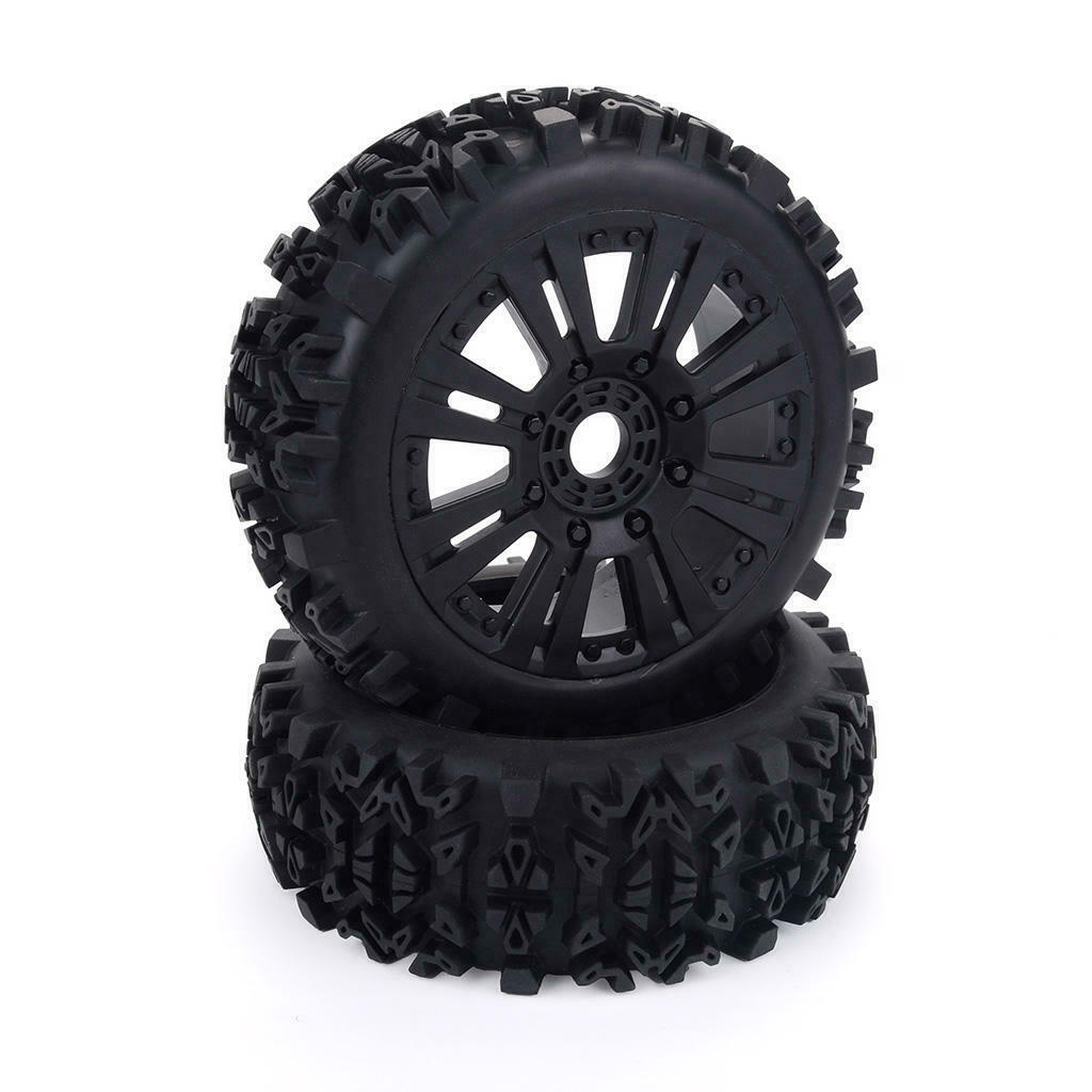 4Pieces Tires Wheel Climbing 1/8 RC Truggy Truck DIY Replacement Parts