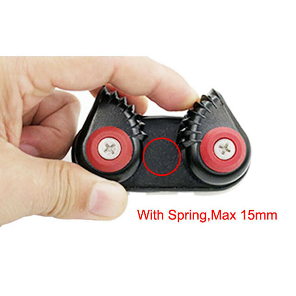 2pcs Composite Aluminum Boat Cam Cleat Kayak Anchor Cam Cleat 15mm Line