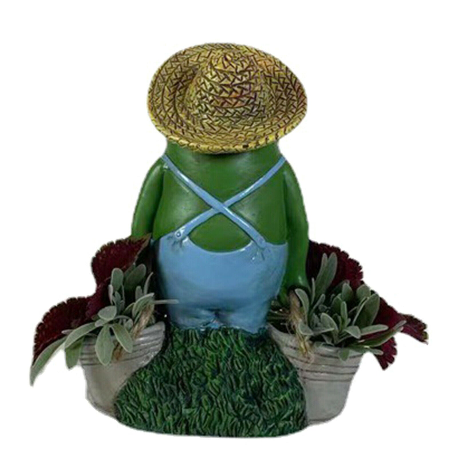Cactus Succulent Plant Pot Planter Flower Pot Decor Frog Animals Statues
