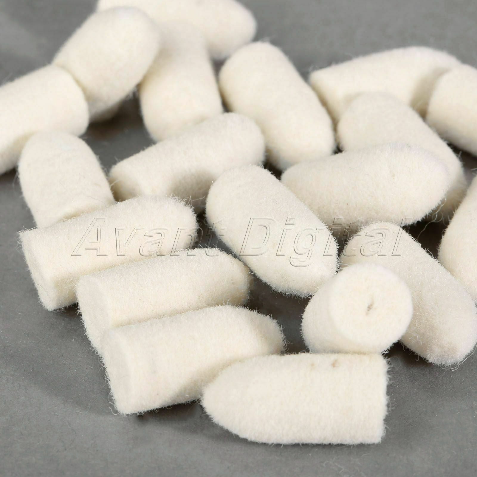 76Pcs Soft Felt Wool Buffing Polish Wheel Pads Burr Shank Rotary Tool with Paste