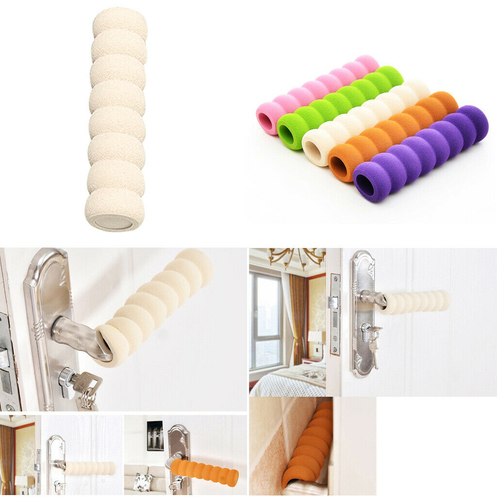 Spiral EVA Foam Door Cover Case Home Office Door Knob Sleeve Security White