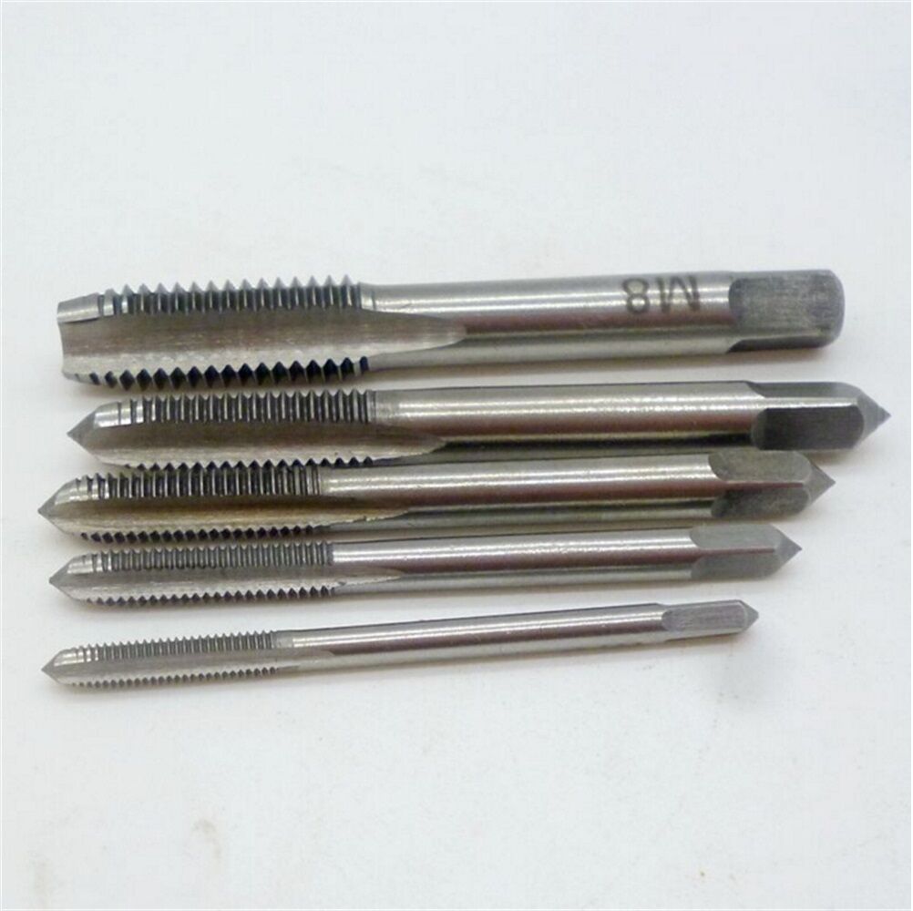 5X/Set M3 M4 M5 M6 M8 Hand Tap Straight Flute 3mm-8mm Hand Fast Tapping Toolã€ WF
