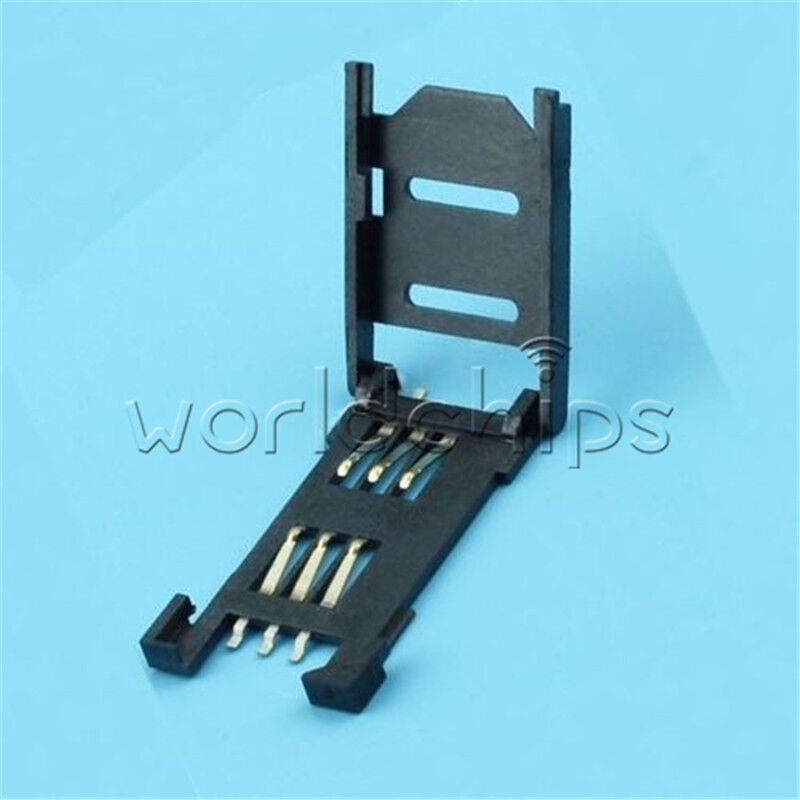 10Pcs Clamshell SIM Card Socket For SIM900 GSM /GPRS Wireless Module Arduino