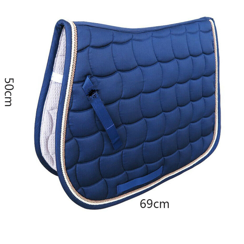 Cotton Contoured Half Saddle Pad Liner Western, Equine Comfort English Saddle