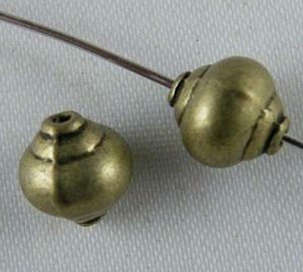 60pcs Bronze Color Glazed Bicone Spacer Beads 8.5x8mm 5167