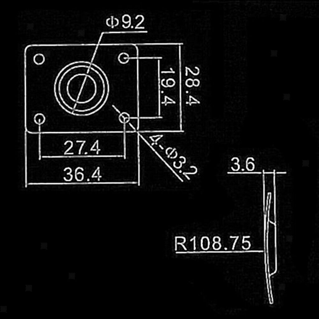 Metal Electric Guitar Output   Plate with Screws for Guitar Bass Parts