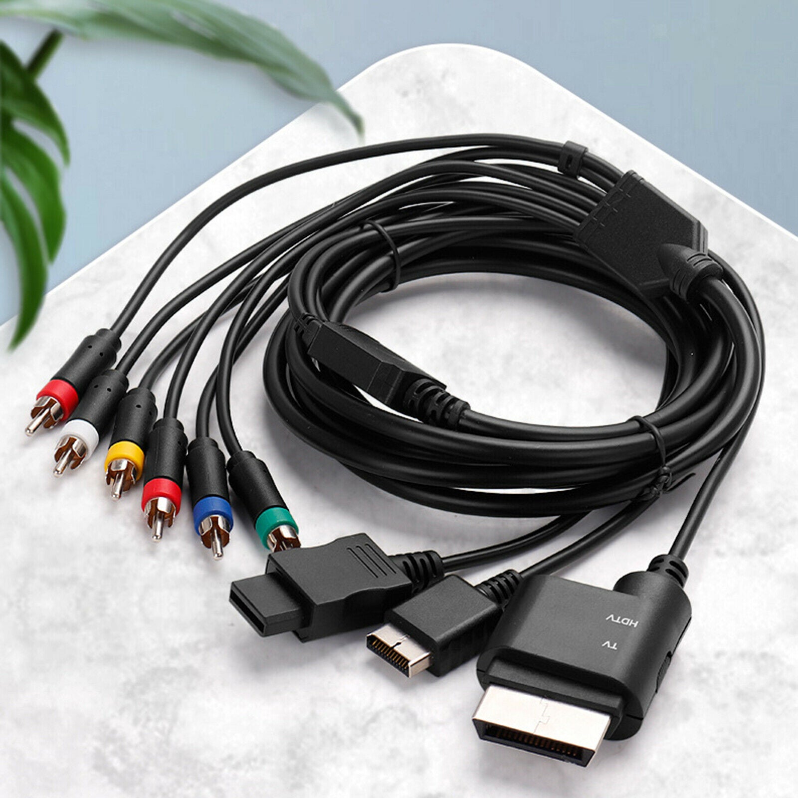 Gaming AV Cable RCA Audio Video Cable for PS2 3 Console HDTV Accessories