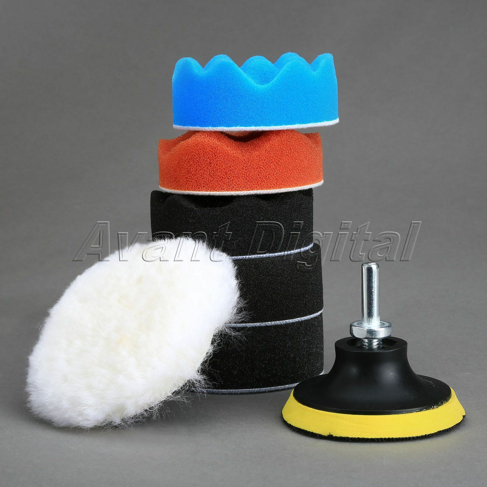 8* 80mm Sponge Polishing Waxing Buffing Pads Kit Compound Polish Auto Car 3" M10