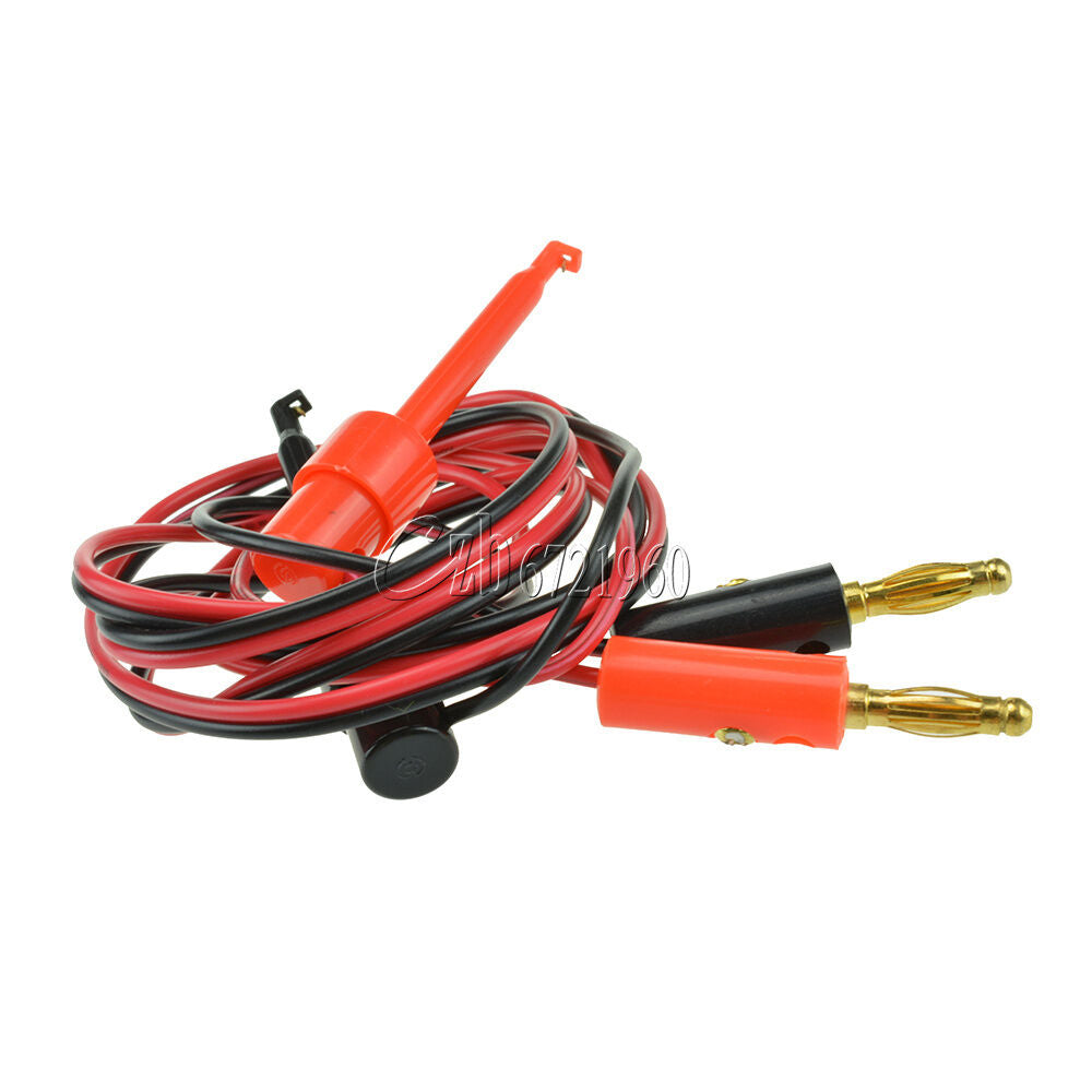 1 Pair Banana Plug To Test Hook Clip Probe Lead Cable For Multimeter new