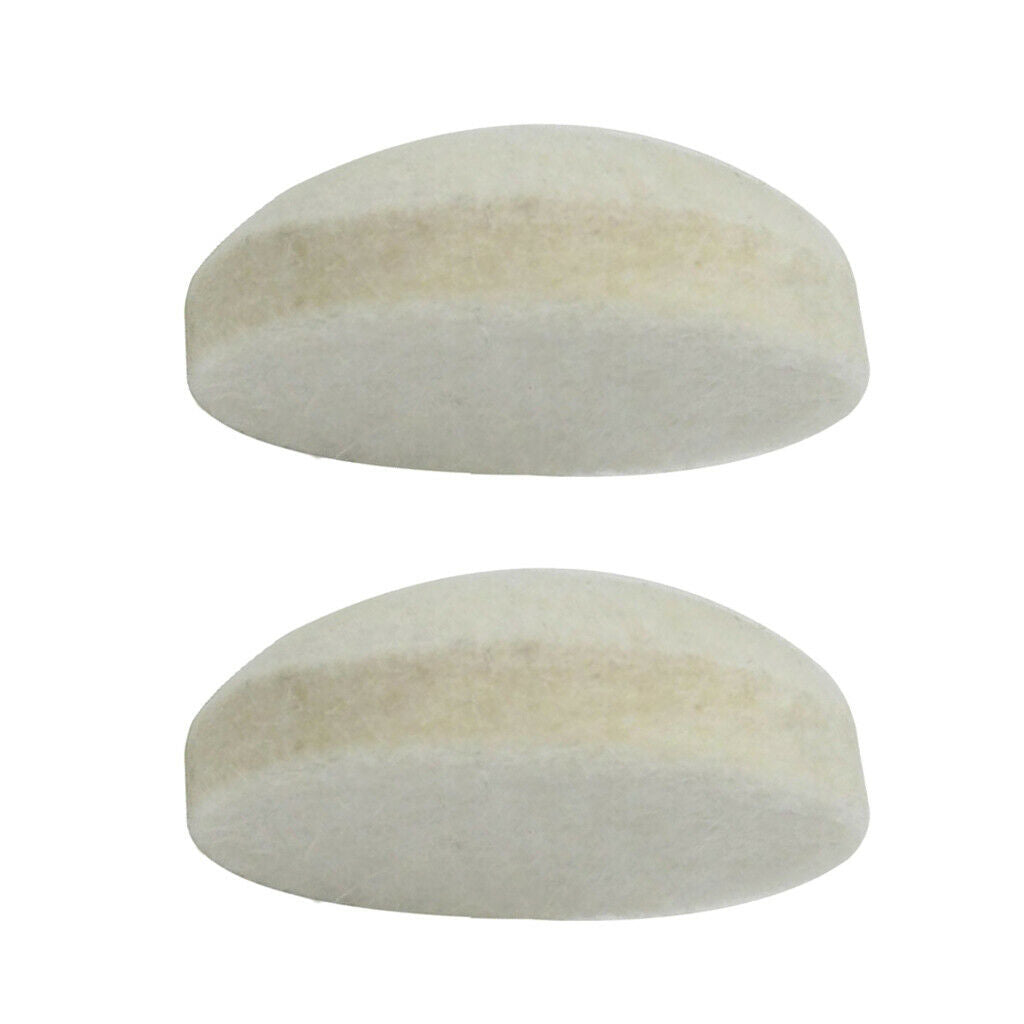 2x Bass Drum Beater Head Made of Wool Felt for Percussion Instrument Parts