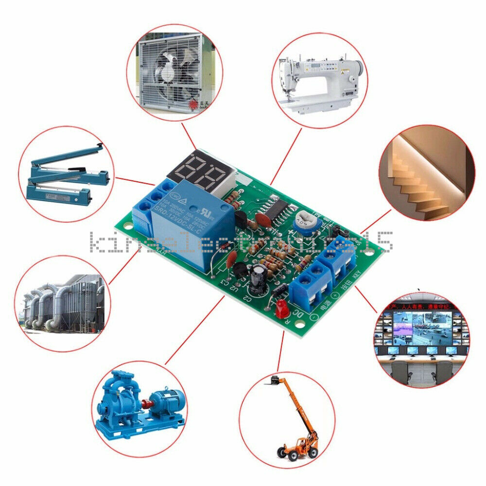 DC 12V LED Display Countdown Timing Timer Delay Turn OFF Relay Switch Module K9