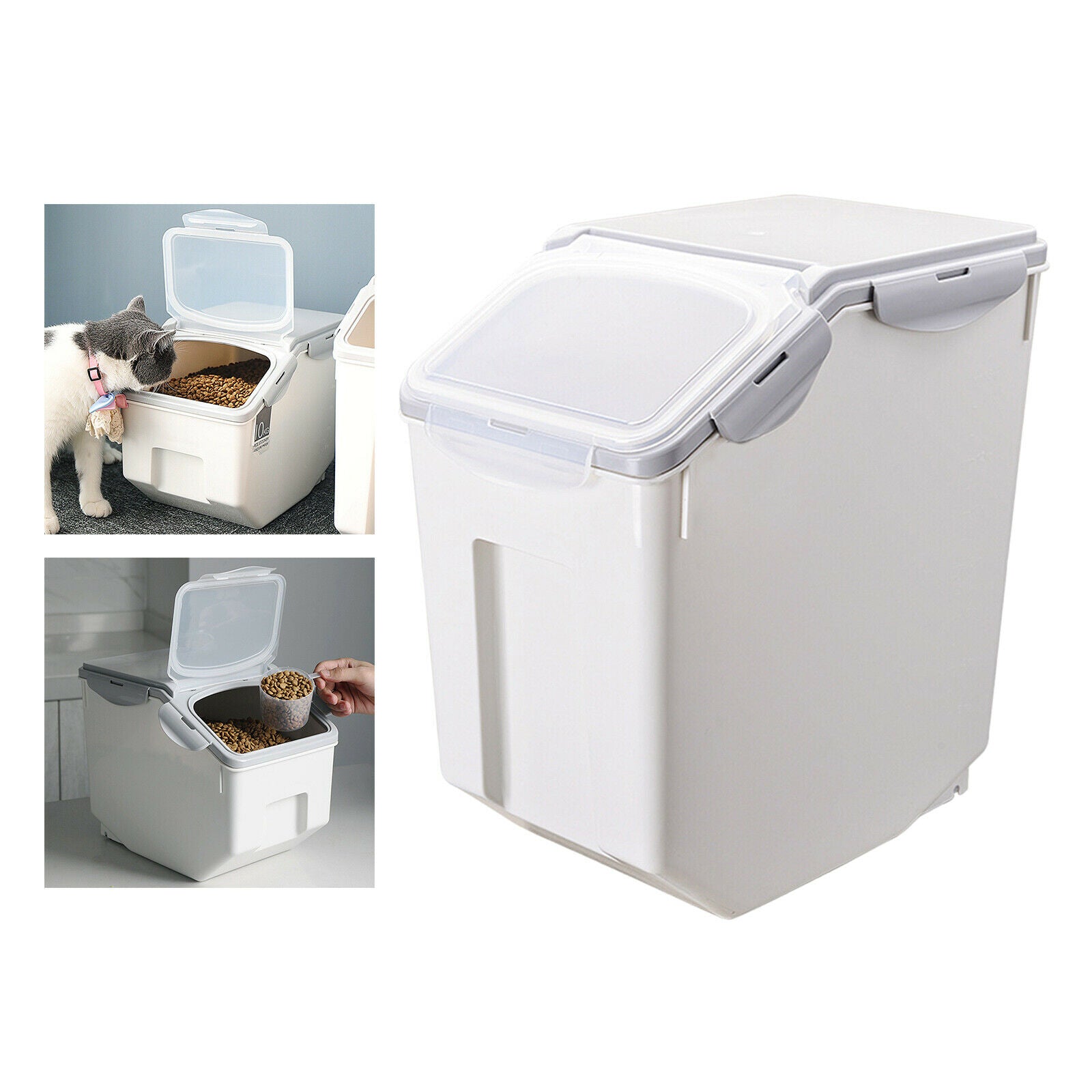 Dog Cat Food Storage Container Rice Container Bin Airtight Tank Insect-proof