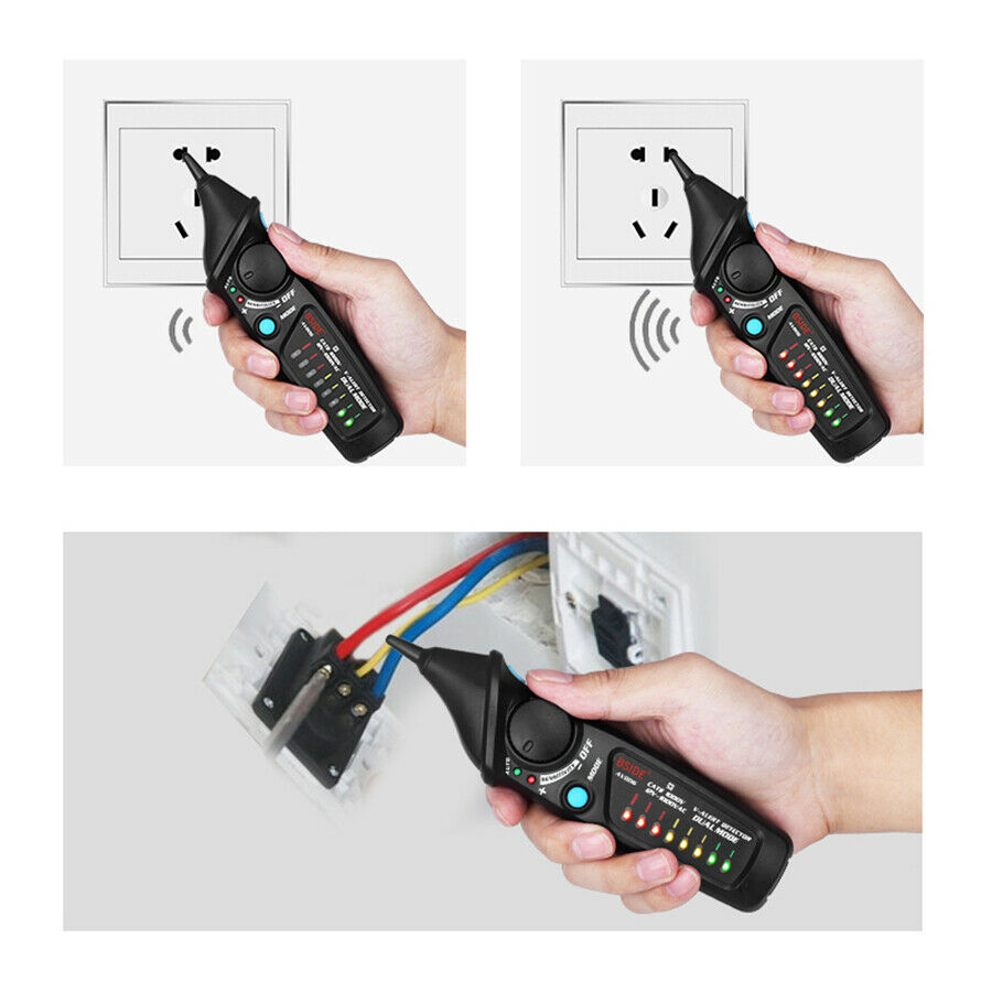 Non-Contact LED AC Electric Voltage Tester Power Detector BSIDE AVD06 12-1000V