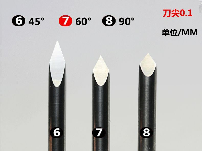 5x 40° Degree Carbide Steel CNC Router Pyramid engraving Bits US High Quality