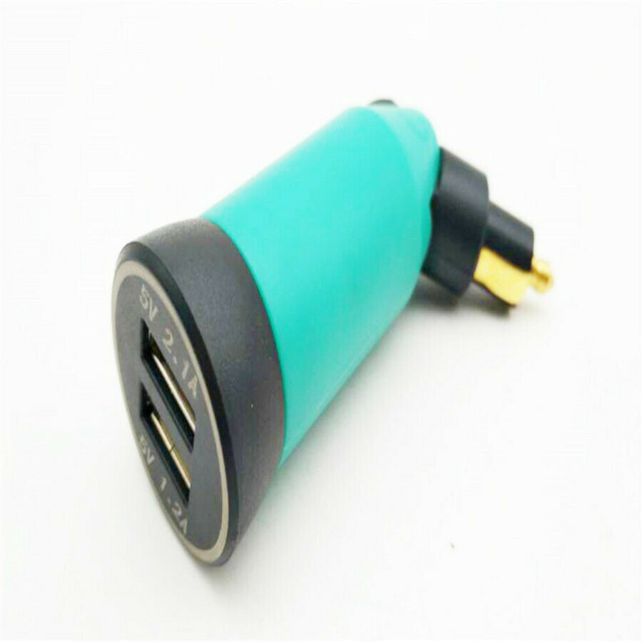 5 volts 2A Motorcycle Dual USB Power Charger Adapter Plug For BMW Hella / DIN