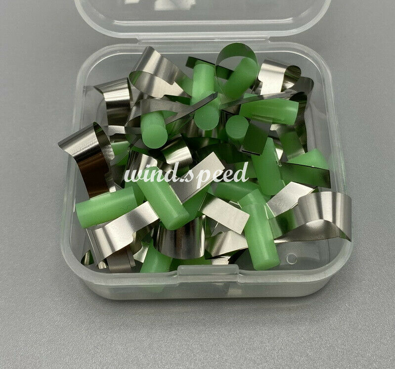 100pcs Dental Sectional Metal Matrix Bands contoured Automatrix Locker for Kids