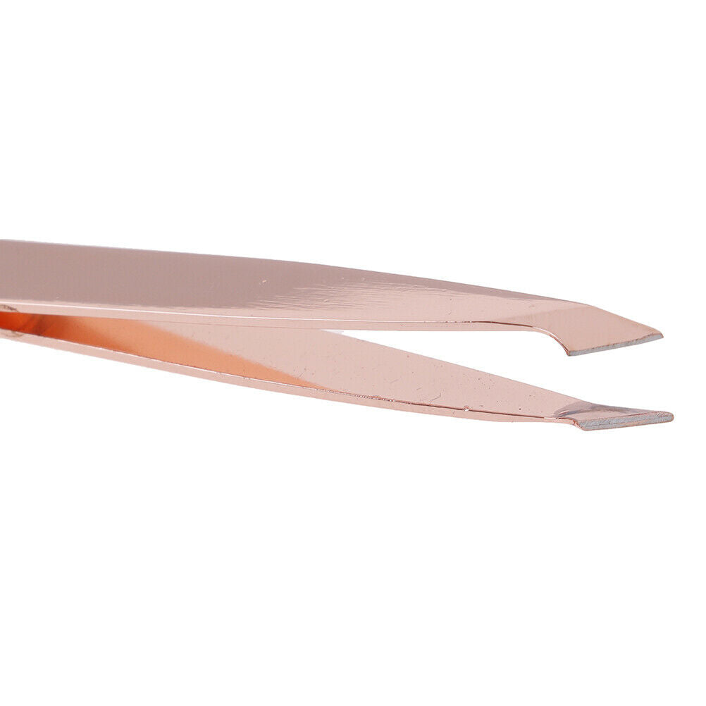 2Pcs/Set Slanted Eyebrow Tweezers Eye Lashes Tweezer Nippers Face Hair Re.l8
