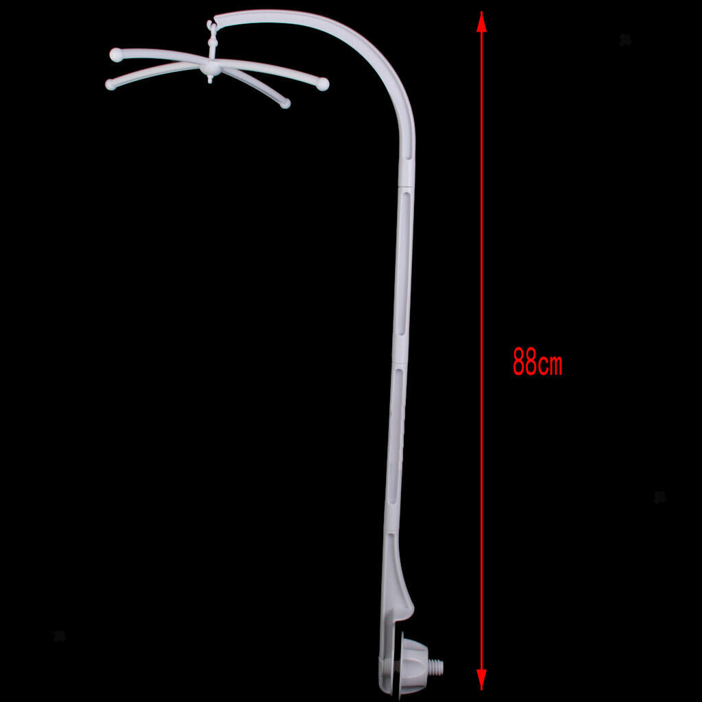 White Crib Music Box Holder Arm