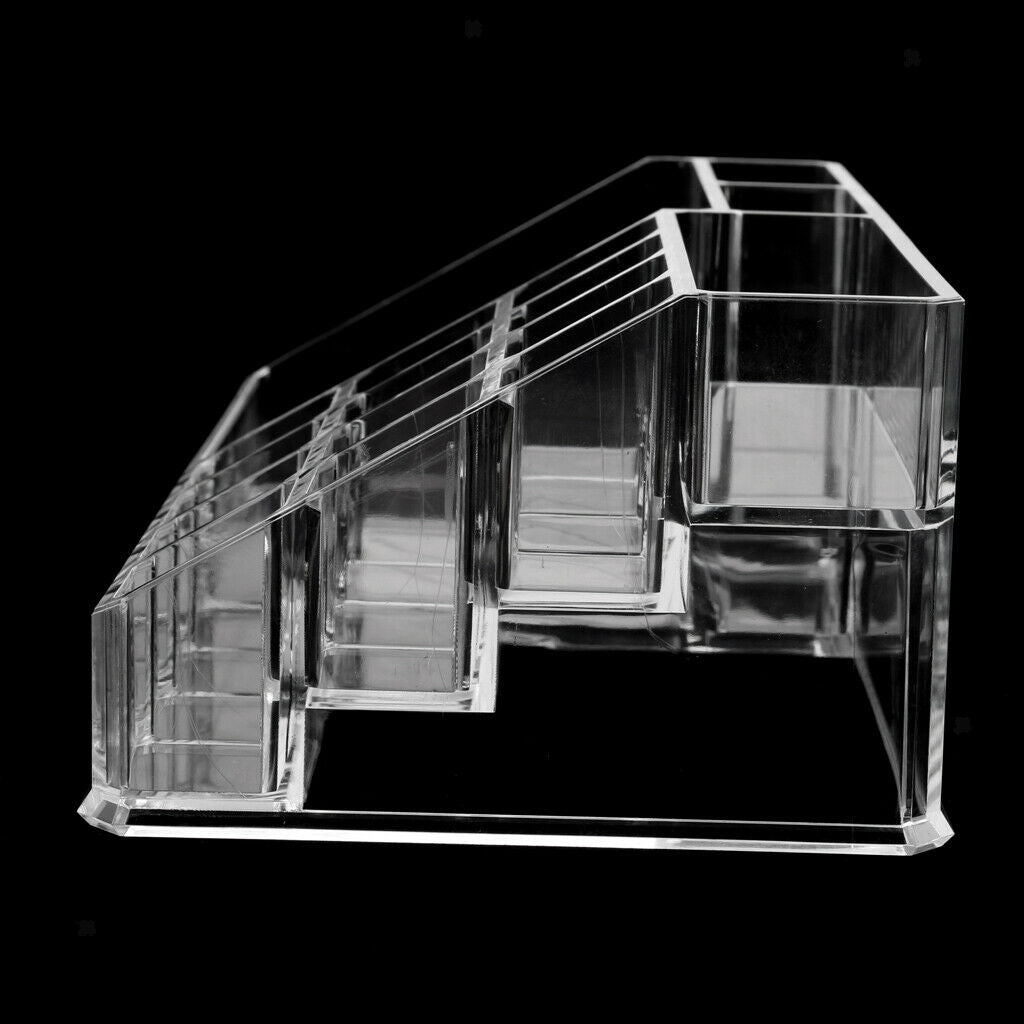 15 Slot Clear Acrylic Makeup Cosmetic Organizer Lipstick Brush Holder Stand