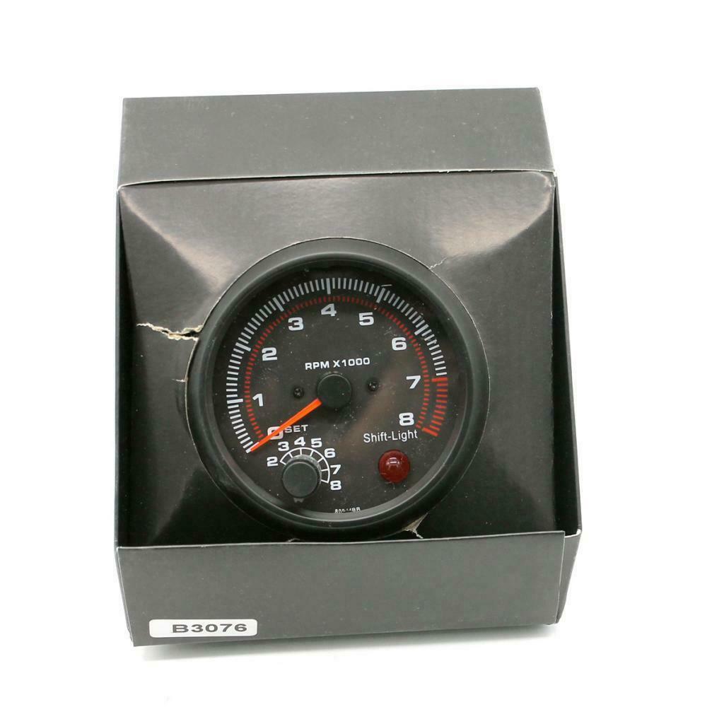 95mm 3.75" Auto Tachometers 0-8000RPM Gauges Car Engine Speed Meters