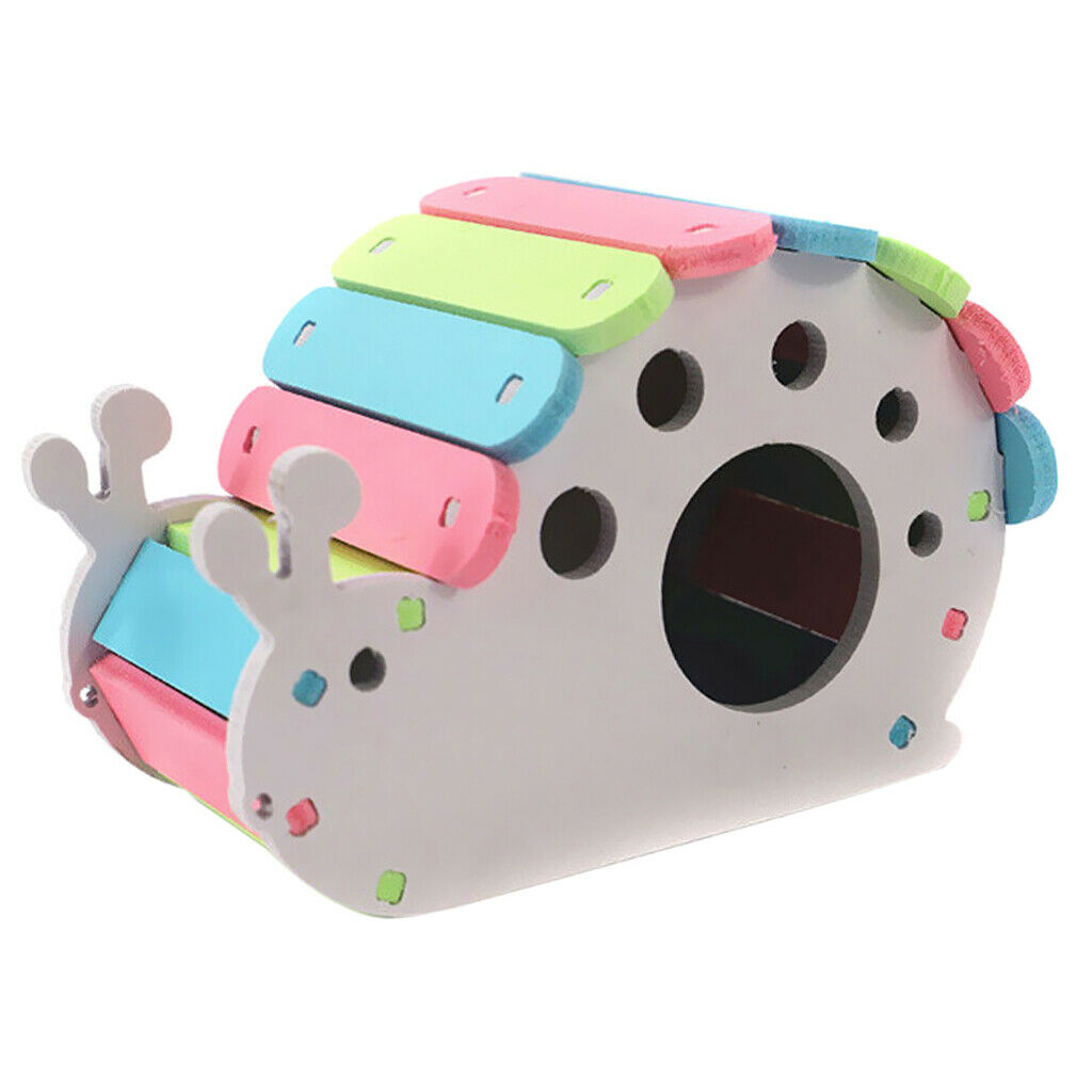 Colorful Pet Nest Bed Hut Adorable SNAIL House Hamster Squirrel Baby Rabbit