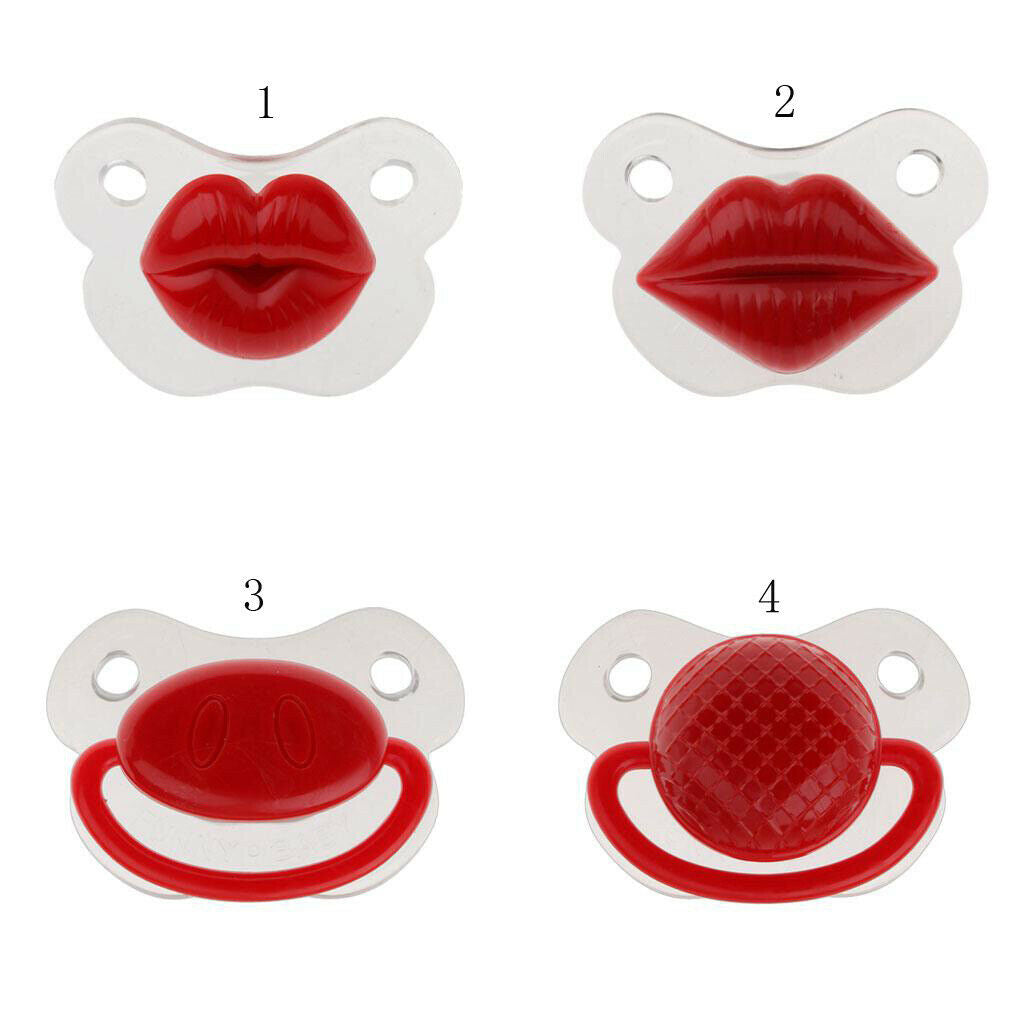 Fun Soft Silicone Baby Pacifiers Shoother Nipple Small Lips
