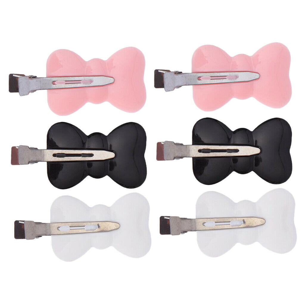 6Pcs Seamless No Bend Hair Clips Salon Hairdressing Clamps Styling Tools