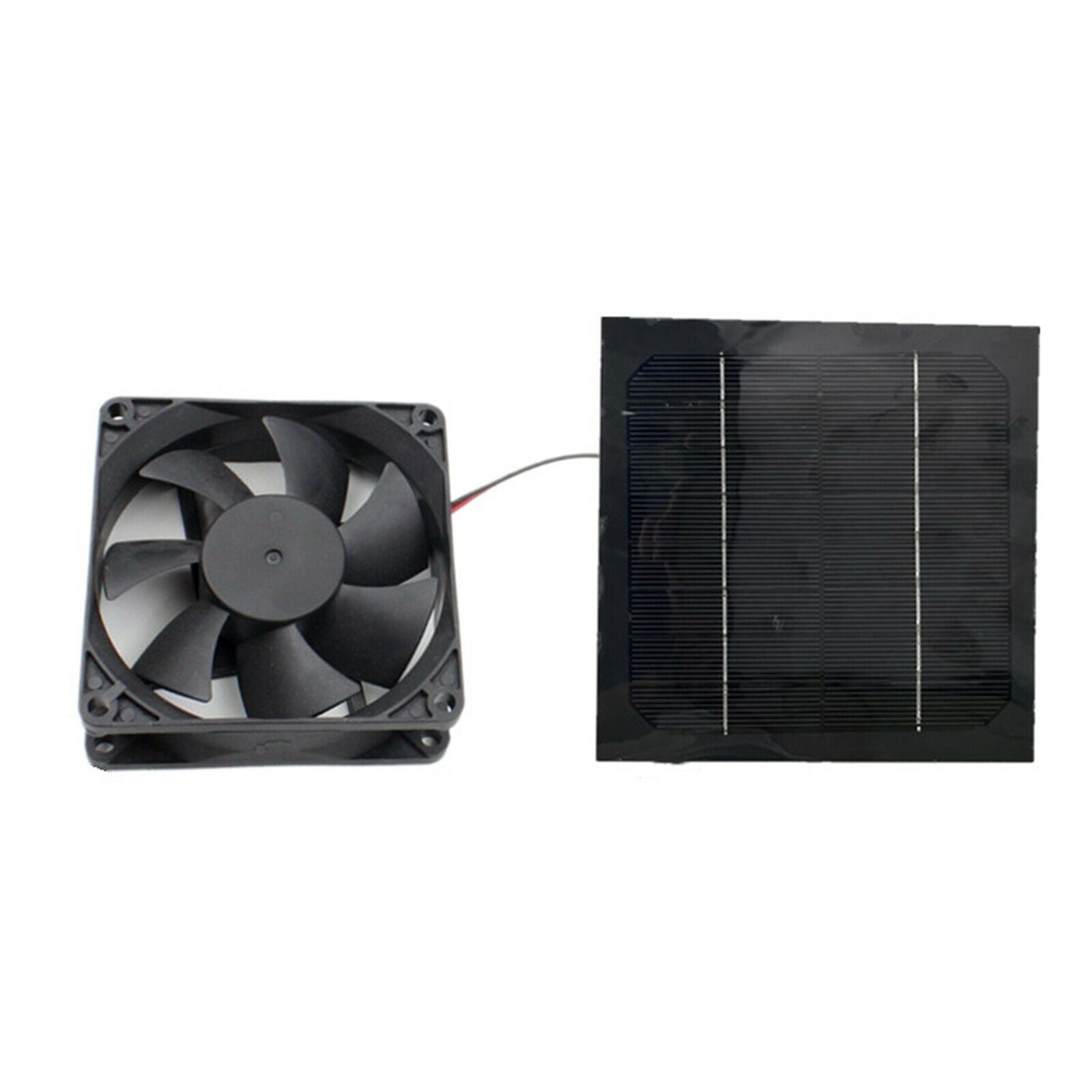 Outdoor Solar Powered Panel Exhaust Roof Attic Fan Air Ventilation Vent